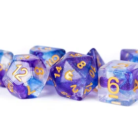 Metallic Dice Games Unicorn Midnight Fantasy Hartsig Polyedriske Terningesett 7s