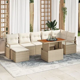 vidaXL Garden Sofa Set with Storage 8 Pieces 3358479