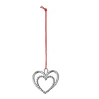 Rosendahl Karen Blixen Pearl Heart Christmas Ornament 6.5cm