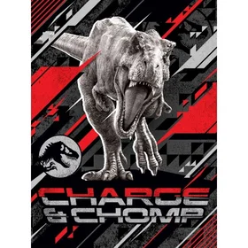 Jurassic World Charge & Chomp Fleecefilt Ömsla 130x170cm