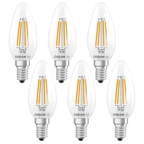 Osram 4099854467783 Star Candle Shape E14 Clear 470lm 3.4W 6-pack
