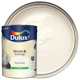 Dulux Silk Emulsion Paint Fine Cream 5L