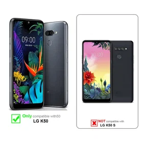 Cadorabo Case with Magnetic Closure Kickstand and Card Slot for LG K50