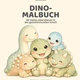 SÜSSES Dino-Malbuch Färgläggningsbok för Barn