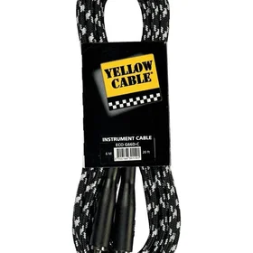 Yellow Cable 1/4" Jack/Jack Tweed Kabel 6m ECO G66DG