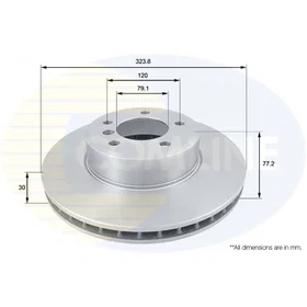COMLINE Bremsskive ADC1738V