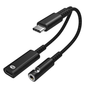 INF TCI-QMDZ14-11D Adaptateur USB-C vers 3,5mm Casque et Chargeur