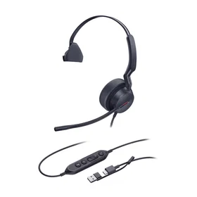 Yealink UH44 Mono med sladd on-ear hörlurar