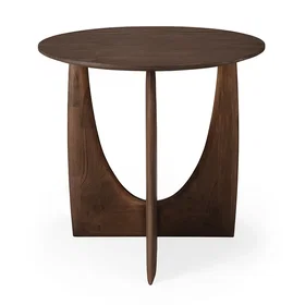 Ethnicraft Sidobord Geometrisk Teak Brun