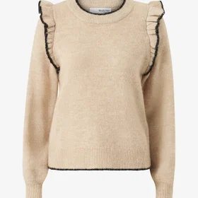 Selected Alva Frills Knit Tröja (Dam)