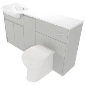 Deccado Clifton Vanity Cabinet Left 1500cm Grey