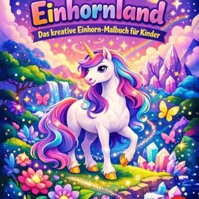 Magisches Einhornland Färgläggningsbok för barn