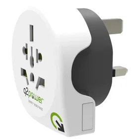 Q2Power Verden til UK Rejseadapter
