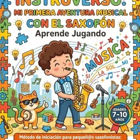 INSTRUVERSO Mi Primera Aventura Musical Con El Saxofón Färgläggningsbok för Barn