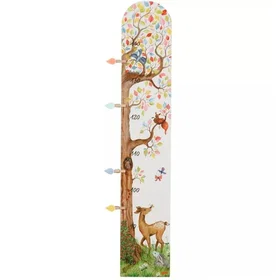 Goki Wooden Measuring Stick Tree With Forest Animals