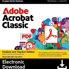 Adobe Acrobat Classic STE Software 3 Years 1 User