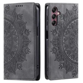 MTK PU Leather Case with Magnetic Closure and Embossed Pattern for Samsung Galax
