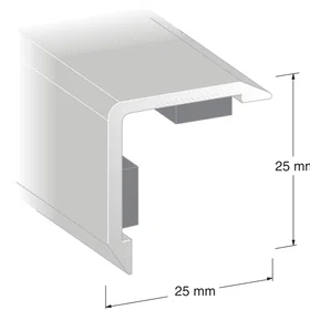 Duri Hjørnebeskytter 1163901 50x50mm Plast Hvit 3 pcs