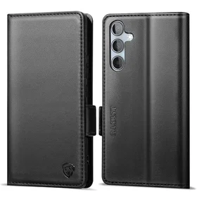 CASBST Premium Läder Flipfodral med Kortfack och Stativ för Samsung Galaxy A55 5G