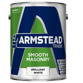 Armstead Smooth Masonry Paint White 5L