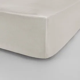 Jotex ZACK SATIN stretchlaken, hög madrass ekologisk Beige