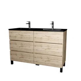 Aurlane Meuble de salle de bains Marron 120cm (3700710271260_CAFR)