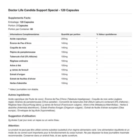 Doctor Candida Support 120 Capsules