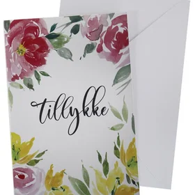Scanseason Blomstertillykke Kort 11x17cm