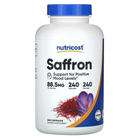 Nutricost Saffron 88.5mg 240 Capsules