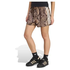 Adidas Snake Print Satin Shorts (Dam)