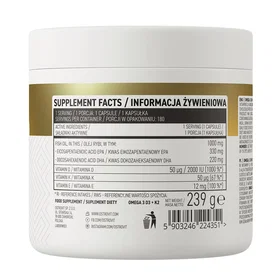 OstroVit Omega 3 D3+K2 180 Capsules