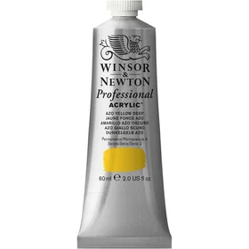 Winsor & Newton Professional Artists Acrylic 60ml AZO YELLOW DEEP
