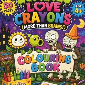 ZOMBIES Love Crayons: More Than Brains Färgläggningsbok