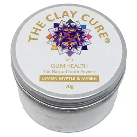 The Clay Cure No. 7 Gum Health Tandpasta Pulver Lemon Myrtle og Myrra 70g