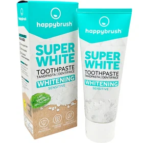 happybrush Superwhite Sensitive Blekende Tannkrem 75ml