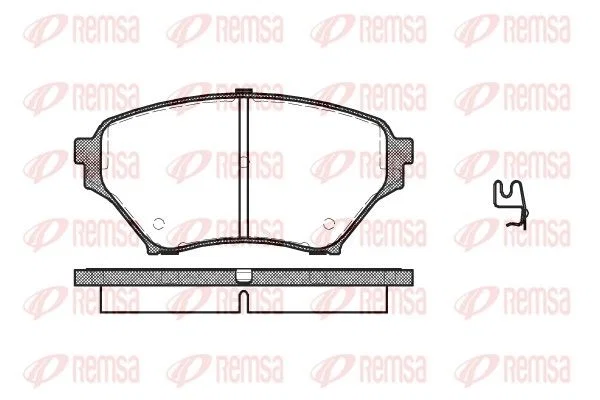 Remsa Brake Pad Set PCA085002