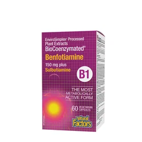 Natural Factors BioCoenzymated Benfotiamine Plus Sulbutiamine