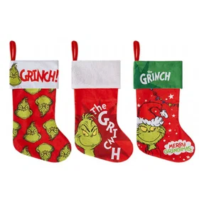 Grinch Christmas Stocking 4-pack