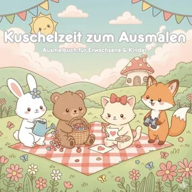 Kuschelzeit zum Ausmalen Färgbok för barn & vuxna