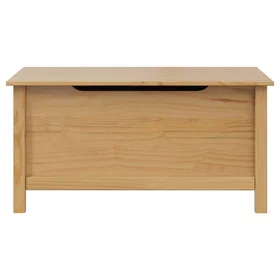 vidaXL Solid Pine Storage Bench 90x40x45cm