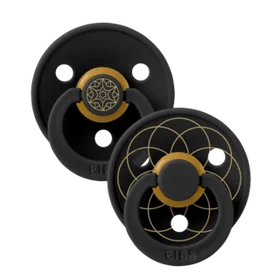 Bibs Colour Lateks Snille 0-6m 2-pack (Black)