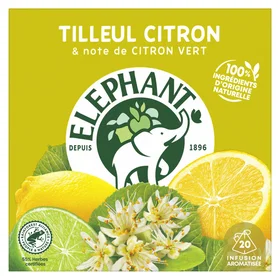 L'éléphant Organique Thé aux Herbes Citron 28g