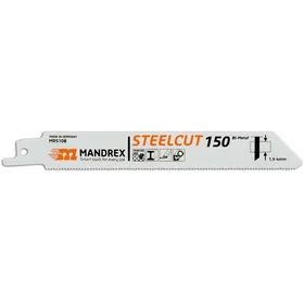 Mandrex STEELCUT Reciprocating Saw Blade 150mm 1.5-4mm