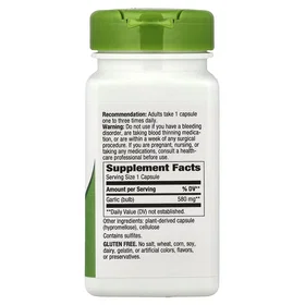 Nature's Way Garlic Bulb 580mg 100 Capsules