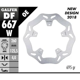 Galfer Skivbroms Silver DF667W