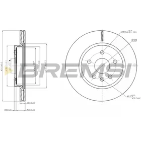 Bremsi Bremsskive CD7805V