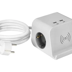 Orno Power Strip 2-Way med 4x USB 1.4m OR-AE-13249(GS)/W