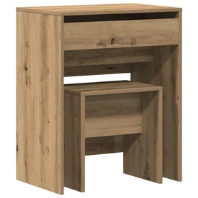 vidaXL Sminkebord Artisan Eik 60x40x75cm 868871