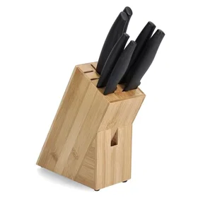 Zeller 25319 Knivblock Bambu Trä
