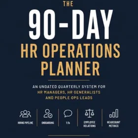 HR The 90-Day Operations System Planner